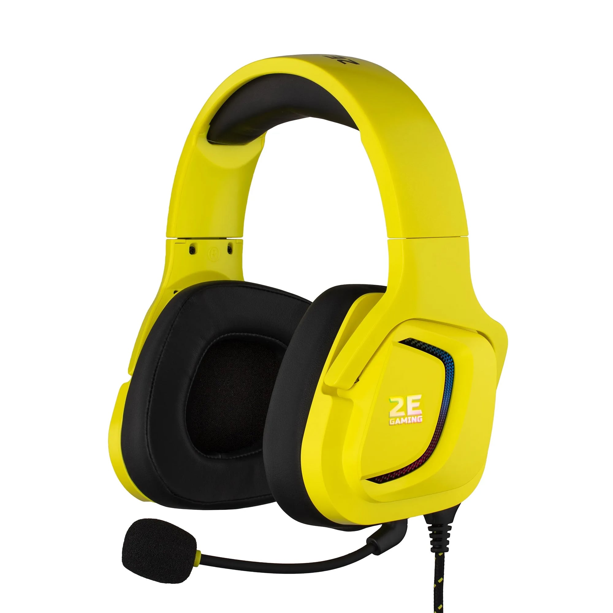 Ігрова гарнітура дротова 2E Gaming HG340, Yellow (2E-HG340YW-7.1)
